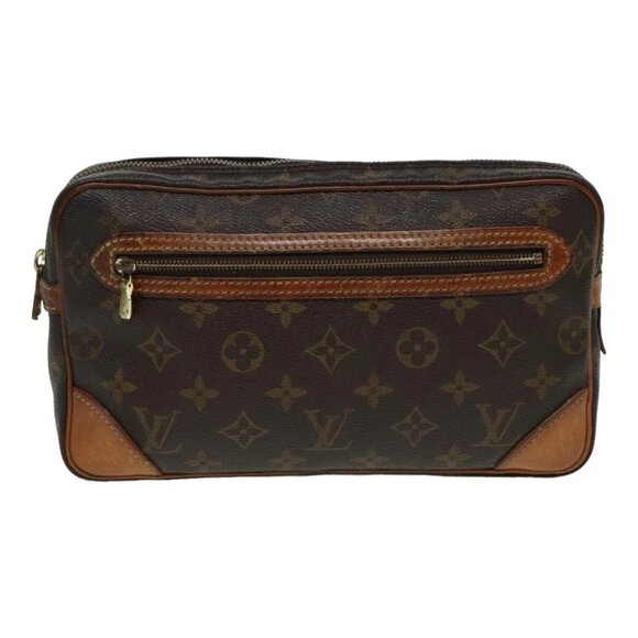 LOUIS VUITTON Monogram Marly Dragonne GM Clutch Bag - Picture 1 of 16